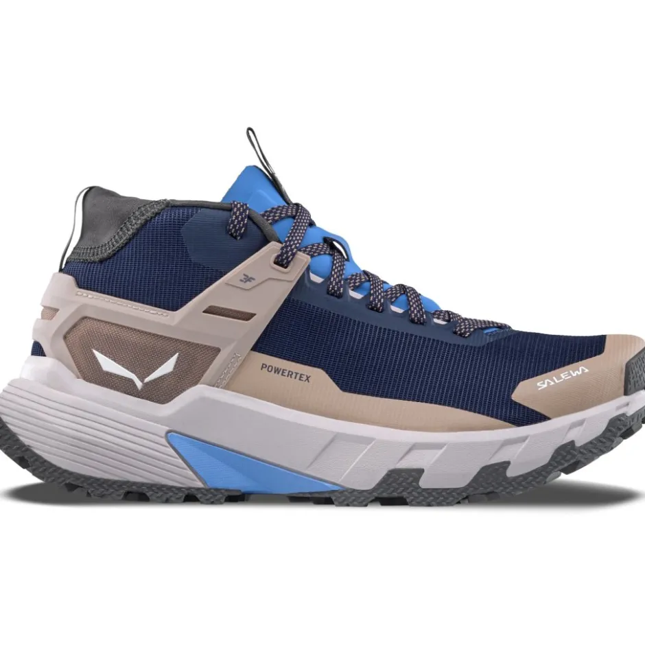 Wandelschoenen|Wandelschoenen < Salewa Pedroc 2 Mid Powertex Wandelschoenen Dames - navy blazer/quicksand 3972