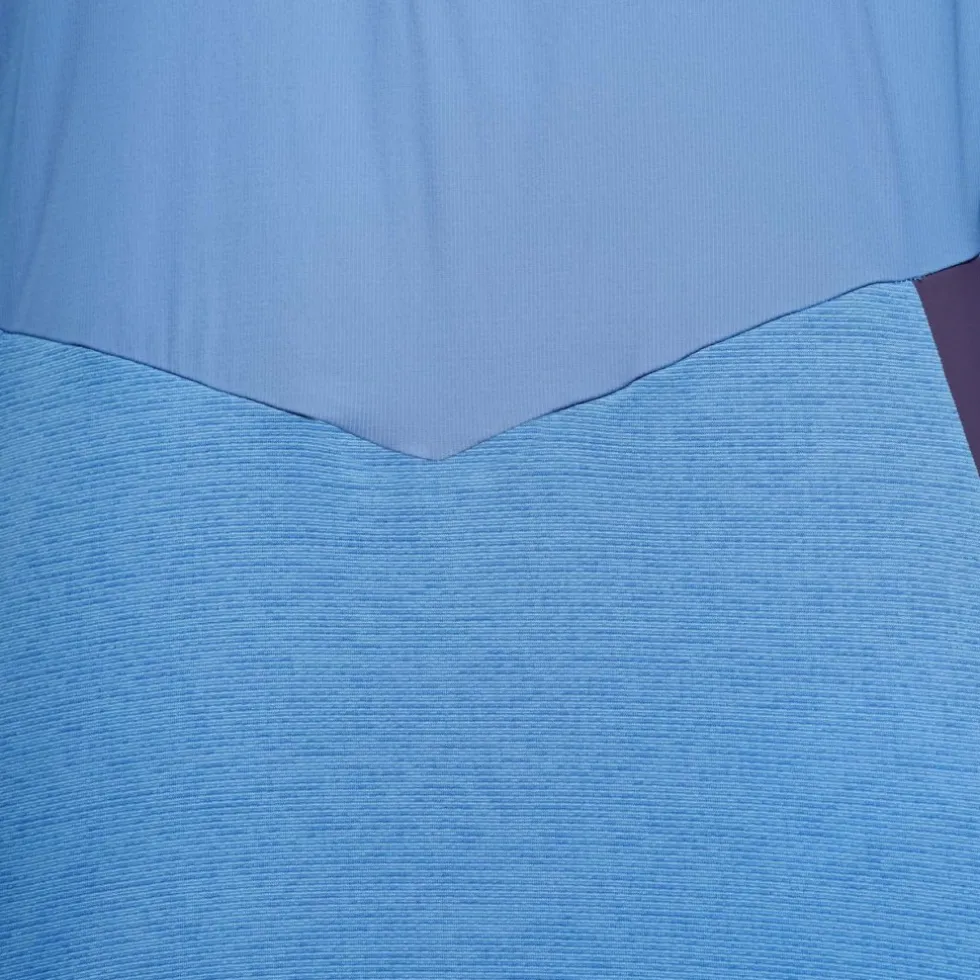 Salewa Pedroc Dry Wind Half Zip Shirt met Lange Mouwen Dames - morning blue 3150