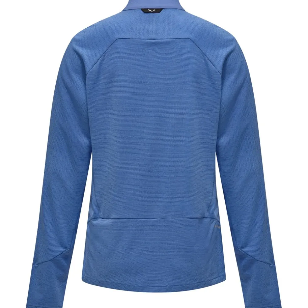 Salewa Pedroc Dry Wind Half Zip Shirt met Lange Mouwen Dames - morning blue 3150