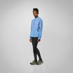 Salewa Pedroc Dry Wind Half Zip Shirt met Lange Mouwen Dames - morning blue 3150