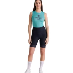 Santini Bianchi Milano Classic Fietsshort Dames BI62GBWCLASS - zwart NE