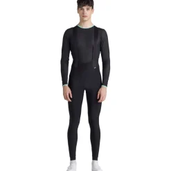 Santini Bianchi Milano Classic Thermo Fietsbroek met Bretels Heren BI1180GBCLASS - zwart NE
