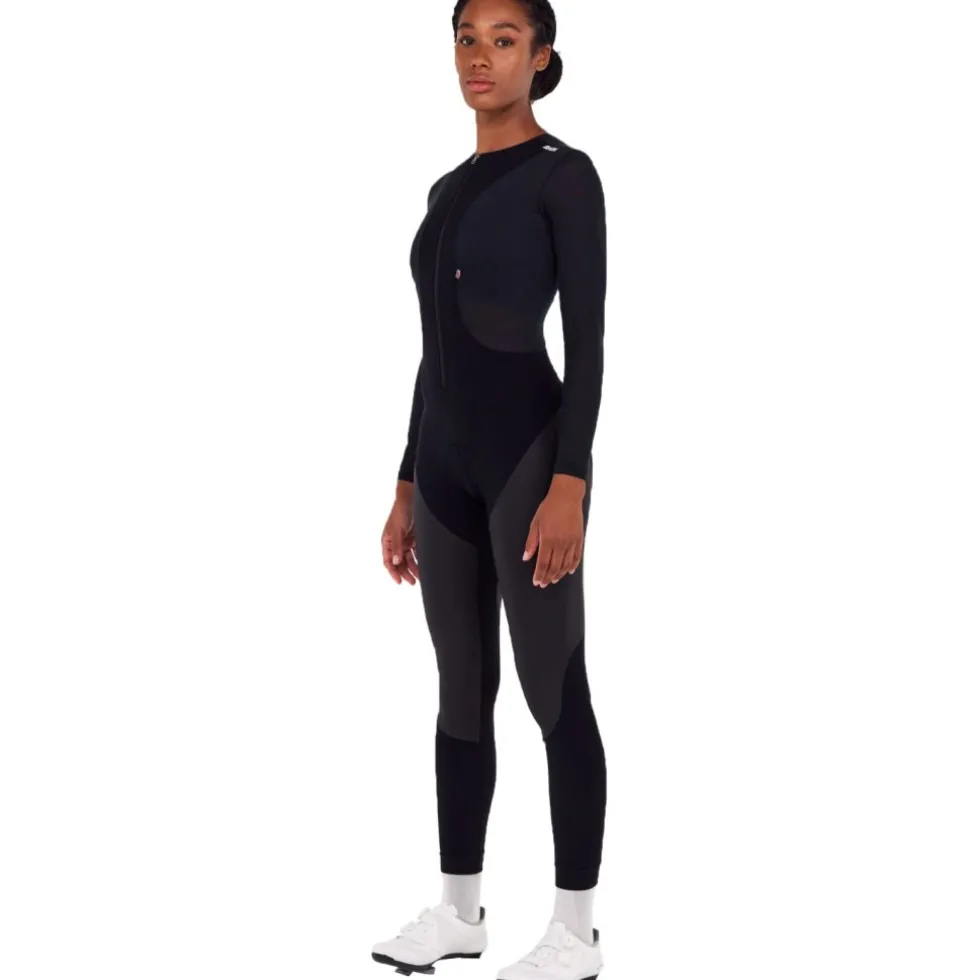 Santini Dry Fietsbroek met Bretels Dames 5W1182C3WVEGADRY - zwart NE