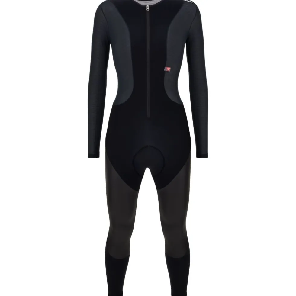 Santini Dry Fietsbroek met Bretels Dames 5W1182C3WVEGADRY - zwart NE