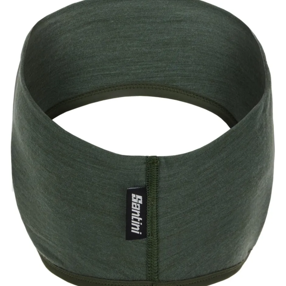 Mutsen En Doeken < Santini Explorer Wool Ear Warmer Hoofdband SP722--XPLWOOL - groen VE