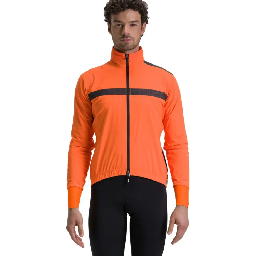 Santini Guard Neos Rainproof Fietsjas Heren 4W50875GUARDNEOS - orange fluo AF