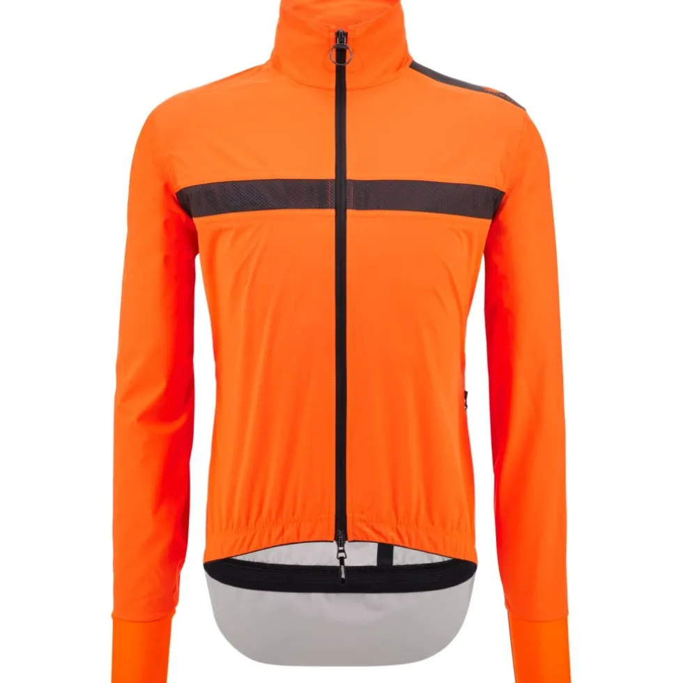 Santini Guard Neos Rainproof Fietsjas Heren 4W50875GUARDNEOS - orange fluo AF