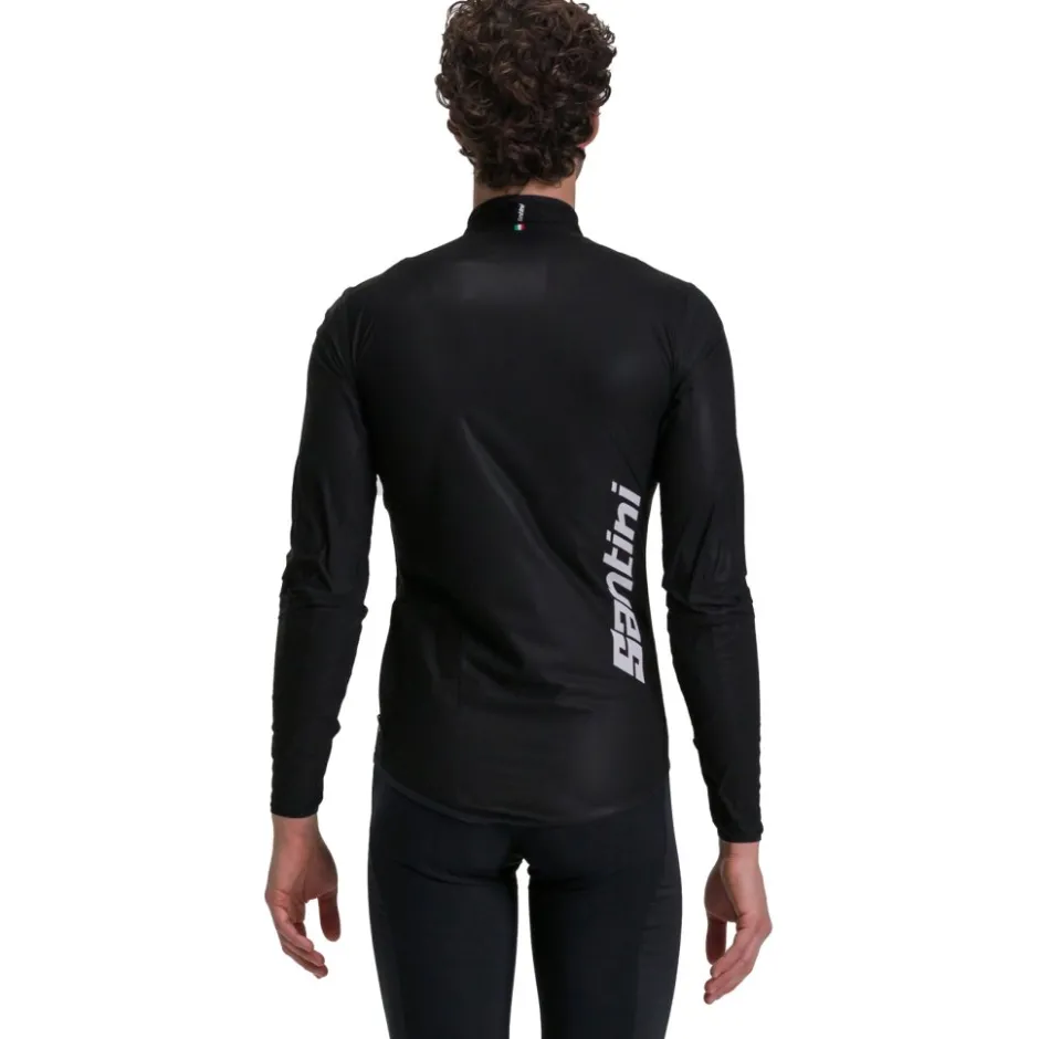 Racefietsjacks|Regenjassen < Santini Guard Nibu Cycing Regenja Heren P52275GUARDNIB - zwart NE