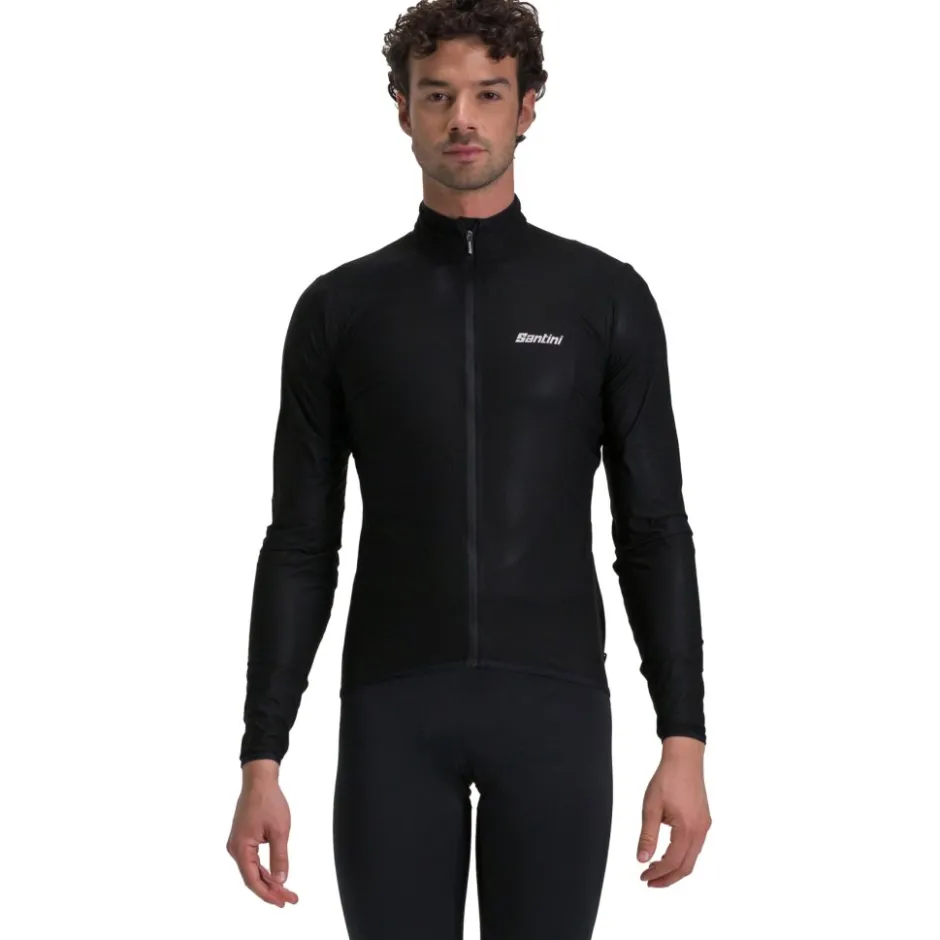 Racefietsjacks|Regenjassen < Santini Guard Nibu Cycing Regenja Heren P52275GUARDNIB - zwart NE
