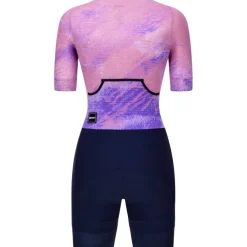Santini Leaf Mot Trisuit Dames 6T774LIMGLEAFMOT - lilla LL