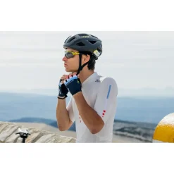 Santini Maillot Jaune M.Ventoux Handschoenen met Korte Vingers - Tour de France™ 2025 Collection - MJ367CLMV - nautica NT