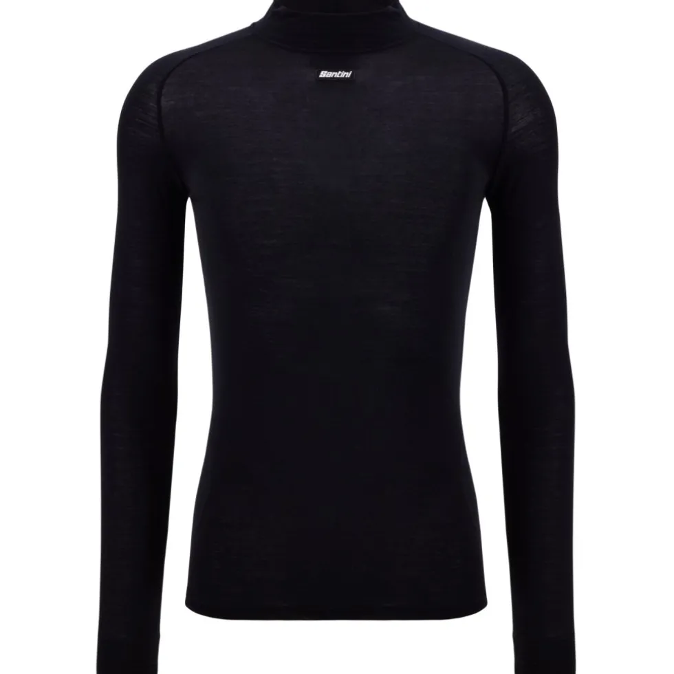 Santini Next 2 Skin Hemd met Lange Mouwen Heren BM005GLLN2S - zwart NE