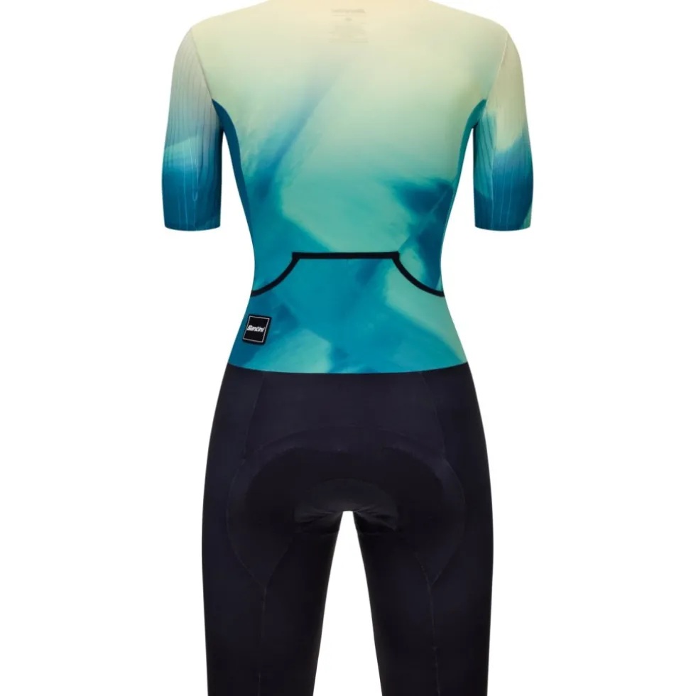 Santini Viper Block Triatlonsuit dames 6T780LIMGVIPER - teal TE