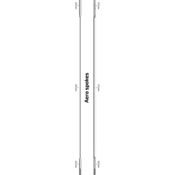 Sapim CX-Ray Spokes 2,0/2,2-0,9/2,0mm - silver straight