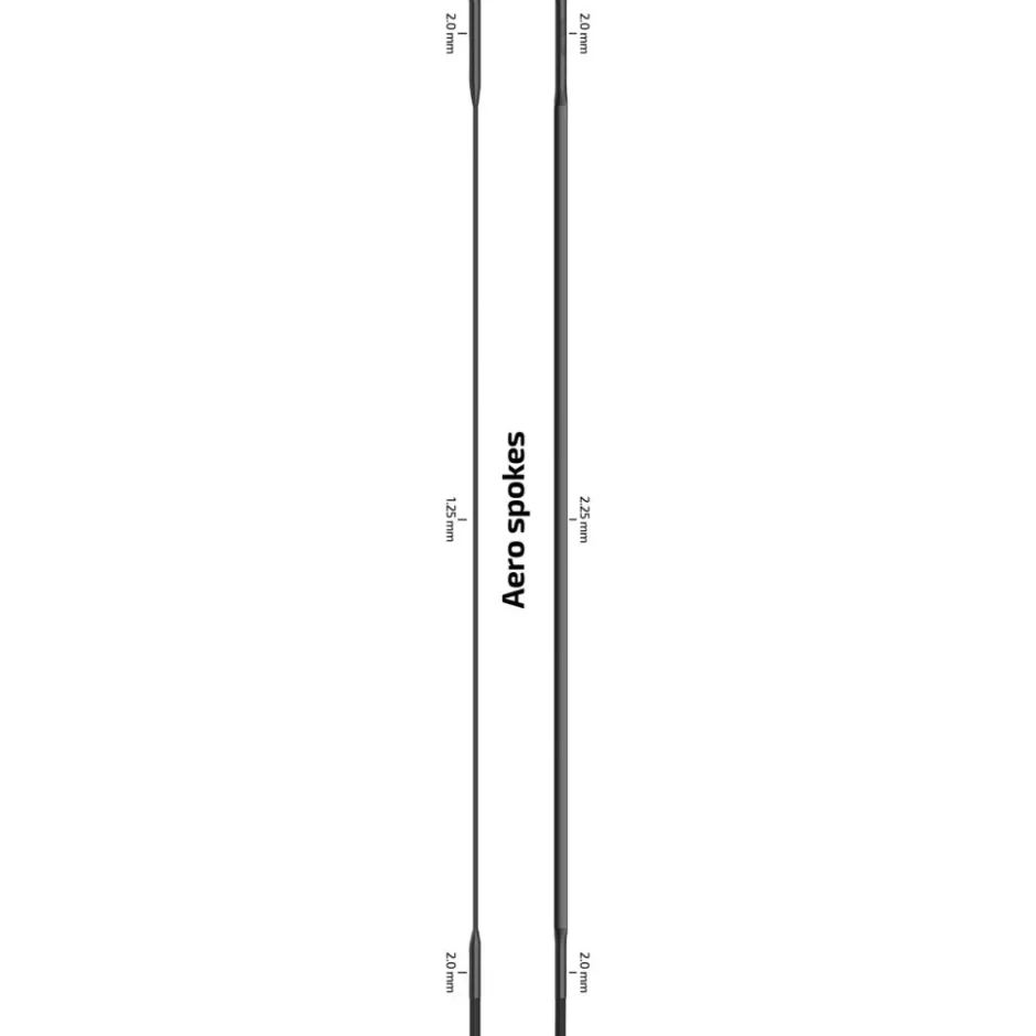 Spaken En Nippels < Sapim CX-Sprint Spokes 2.0/2,25-1.25/2,0mm - straight - black