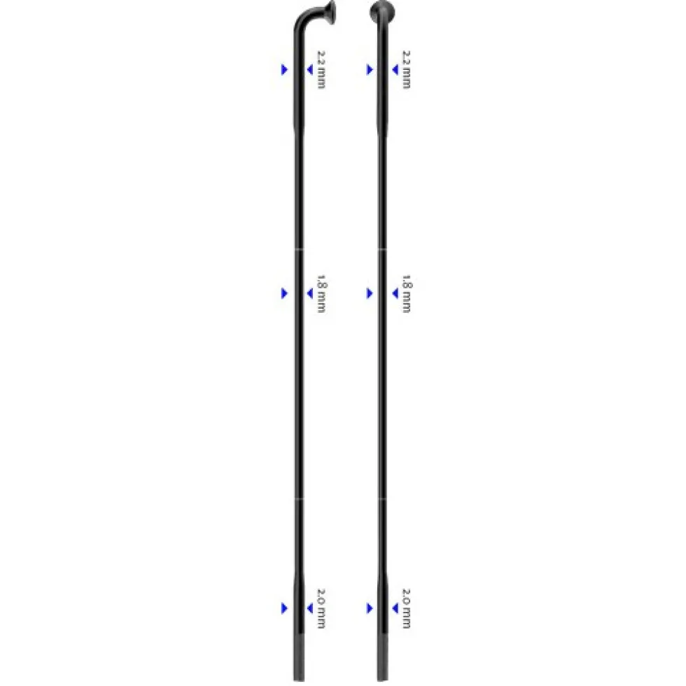 Sapim Force Spokes 2.2/1.8/2.0 - black