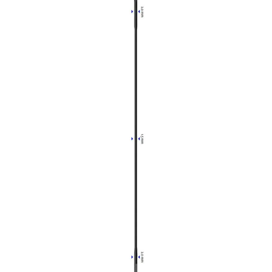 Spaken En Nippels < Sapim Laser Spokes 2,0/1,5/2,0 - black straight