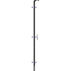 Spaken En Nippels < Sapim Leader Spokes 2,0 mm - black