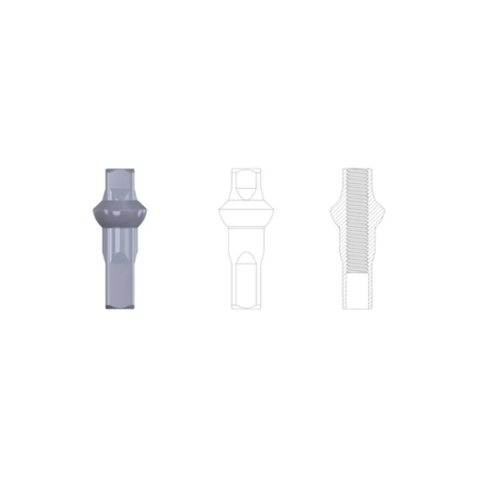 Sapim Polyax Aluminium Nipple 2mm - Double Square