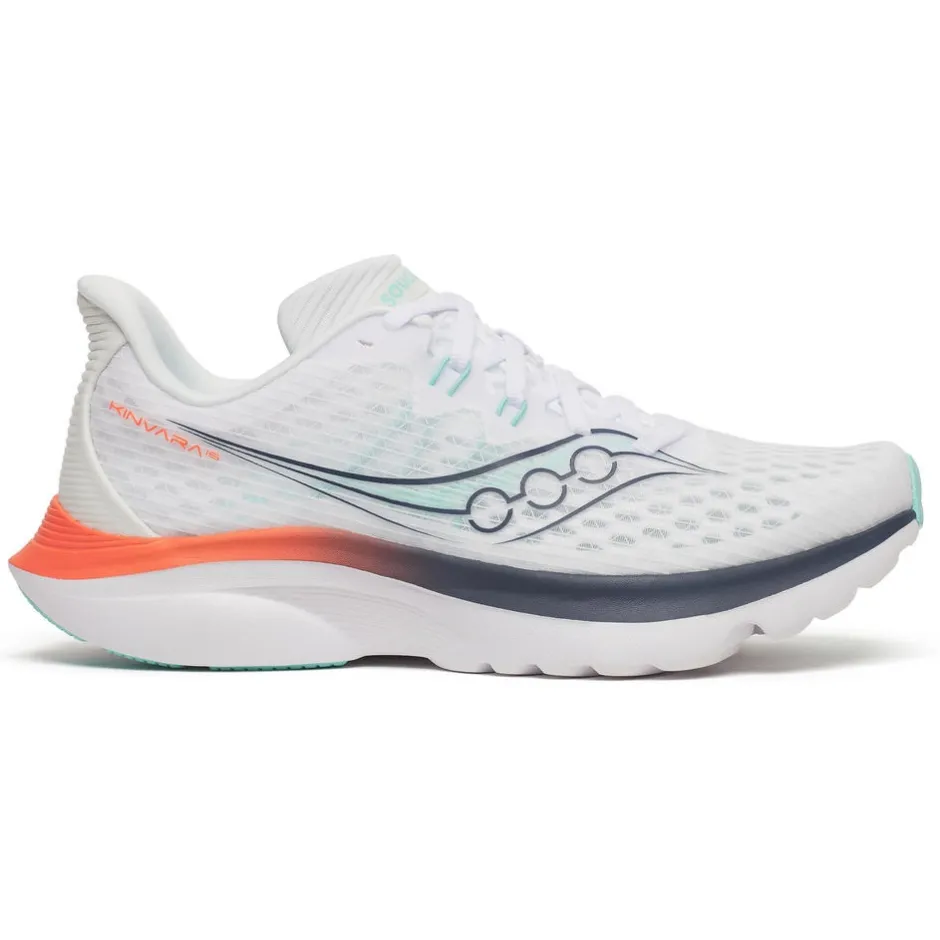 Hardloopschoenen Dames|Schoenen < Saucony Kinvara 16 Hardloopschoenen Dames - white/navy