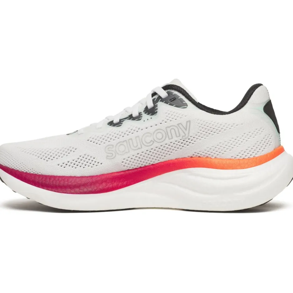 Hardloopschoenen Voor Op De Weg|Hardloopschoenen Heren < Saucony Ride 19 Hardloopschoenen Heren - white/crimson