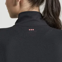 Saucony Sunday 1/4 Zip Shirt met Lange Mouwen Dames - zwart