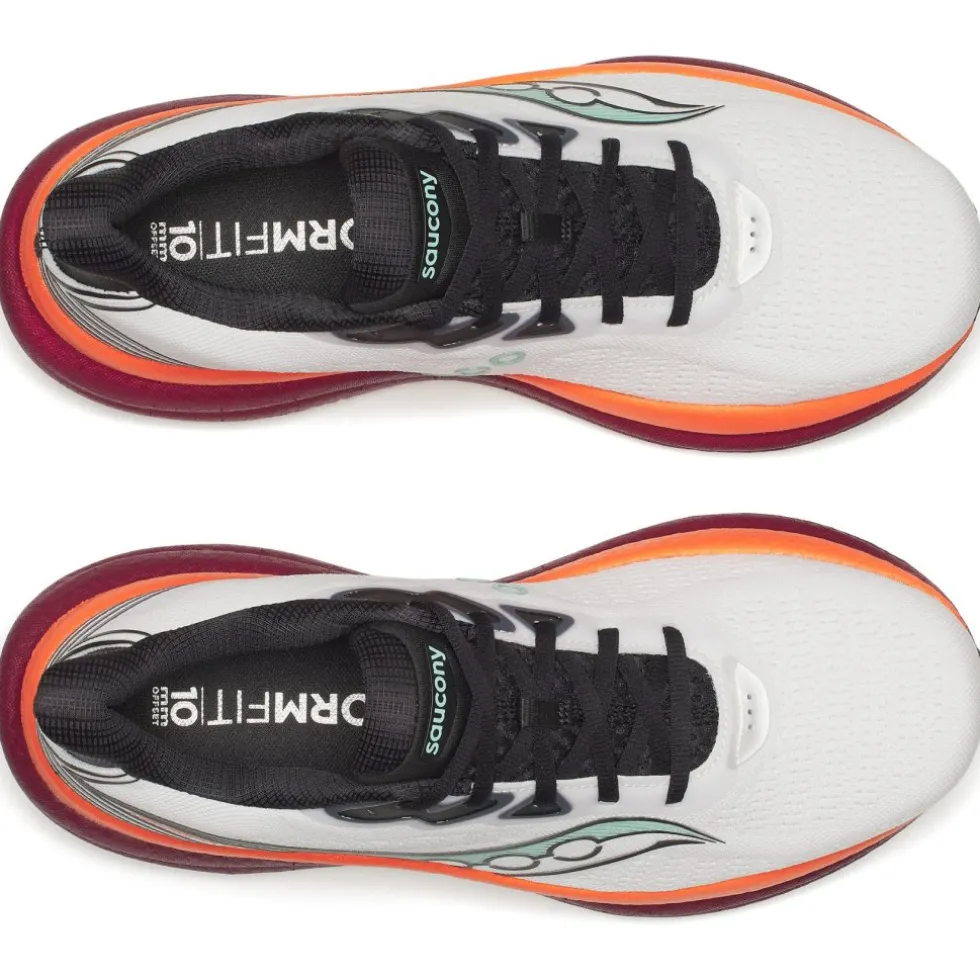 Saucony Triumph 23 Hardloopschoenen Heren - white/crimson