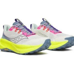 Hardloopschoenen Dames|Schoenen < Saucony Xodus Ultra 4 Hardloopschoenen Dames - white/citron