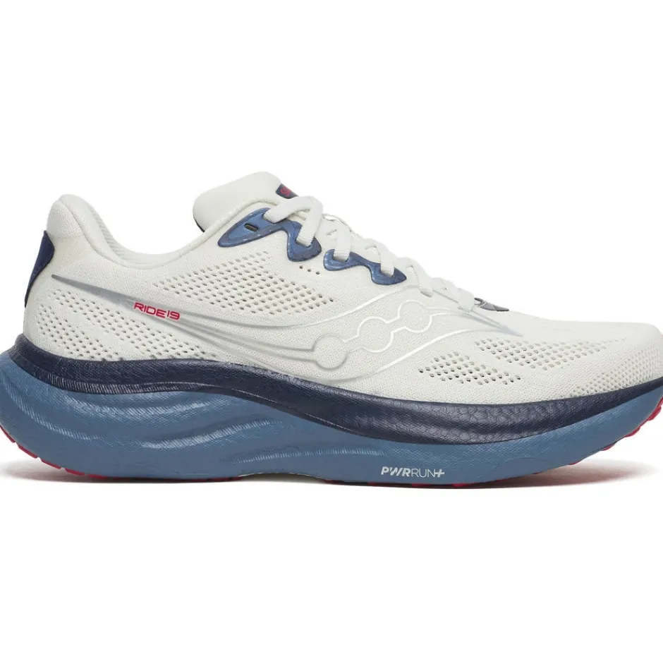 Hardloopschoenen Voor Op De Weg|Hardloopschoenen Heren < Saucony Ride 19 Hardloopschoenen Heren - ivory/storm