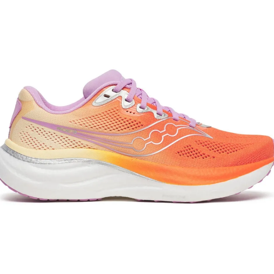 Hardloopschoenen Voor Op De Weg|Schoenen < Saucony Ride 19 Hardloopschoenen Dames - fire/orchid