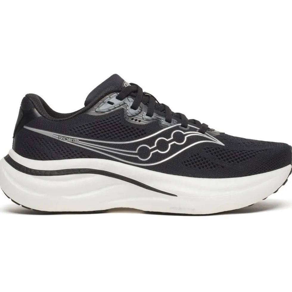 Saucony Ride 19 Hardloopschoenen Dames - black/silver