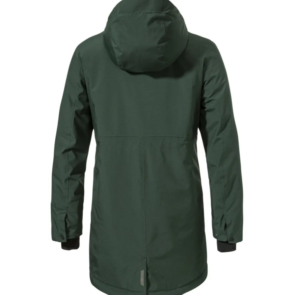 Schöffel Style Crivat Geïsoleerde Parka Dames - dark jade 6965