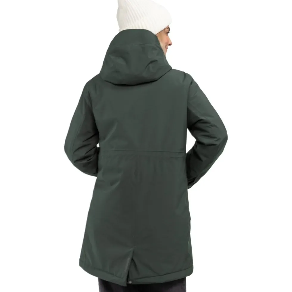 Schöffel Style Crivat Geïsoleerde Parka Dames - dark jade 6965