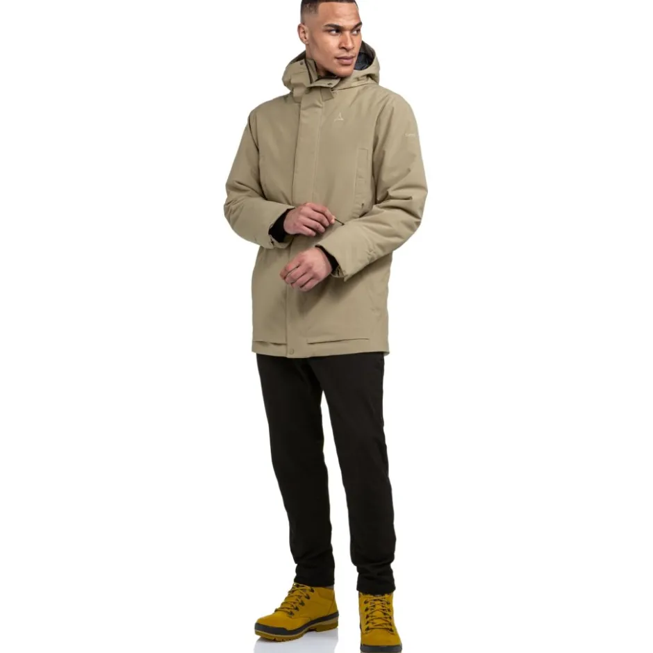Jacks < Schöffel Style Crivat Geïsoleerde Parka Heren - nutmeg 4725