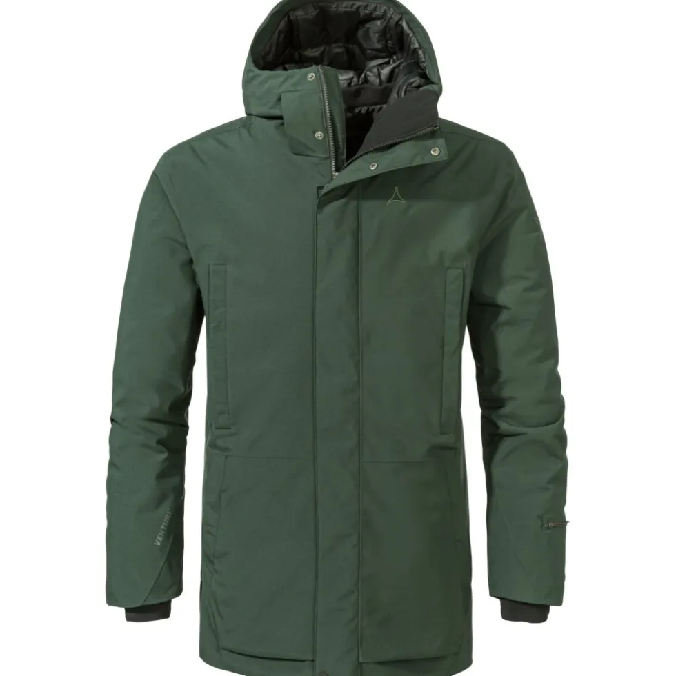 Schöffel Style Crivat Geïsoleerde Parka Heren - dark jade 6965