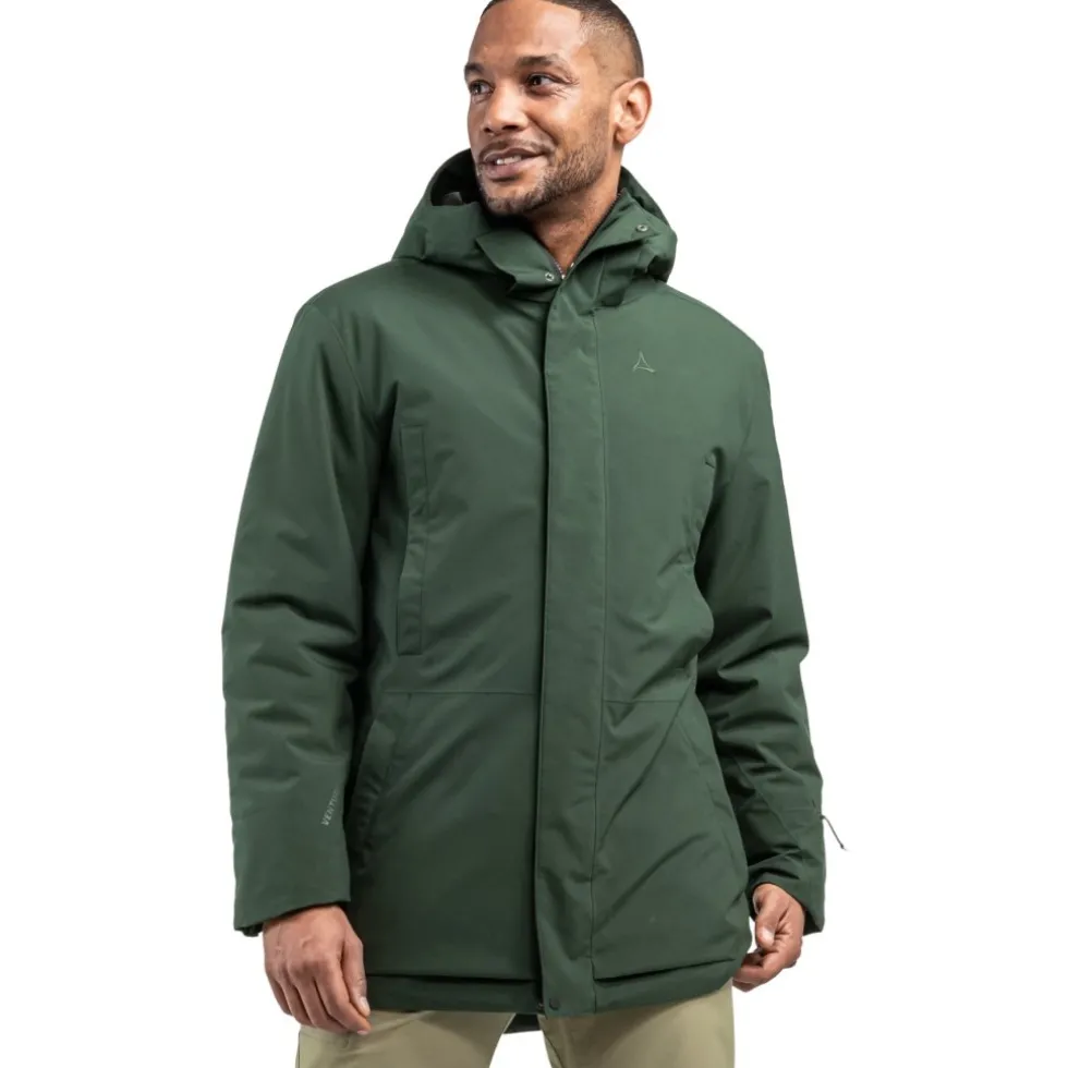 Schöffel Style Crivat Geïsoleerde Parka Heren - dark jade 6965