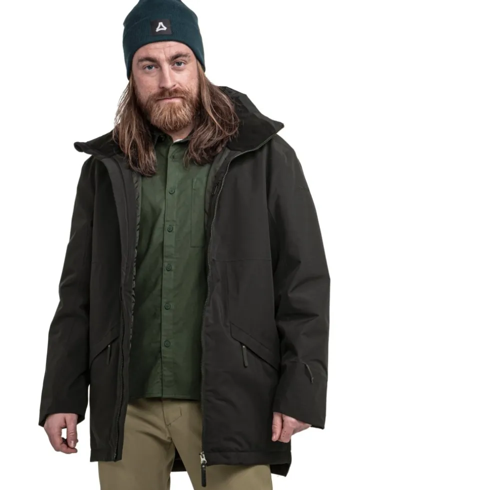 Schöffel Style Malkay Geïsoleerde Parka Heren - zwart 9990