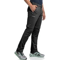 Broeken & Rokken < Schöffel Folkstone Zip Off Broek Heren - Regular - black 9990