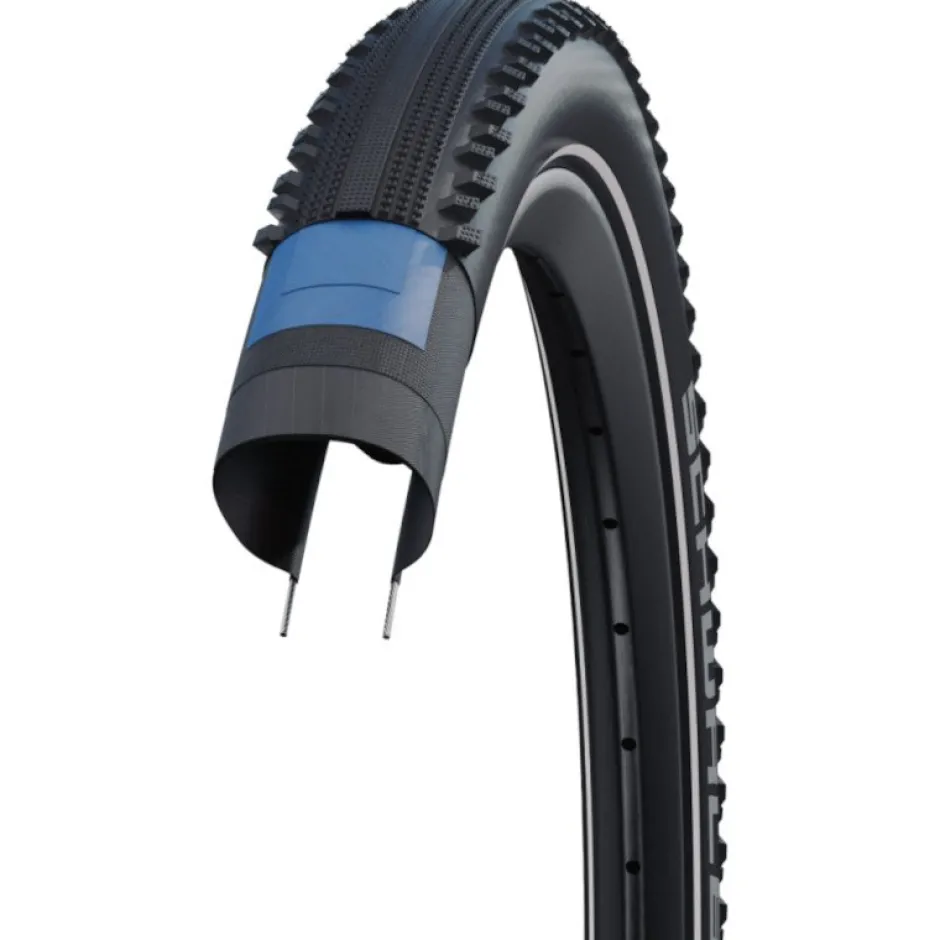 E-Bike Banden < Schwalbe Hurricane Draadband - Performance | Addix | DD - RaceGuard | ECE-R75 - 27.5x2.40" | Black Reflex