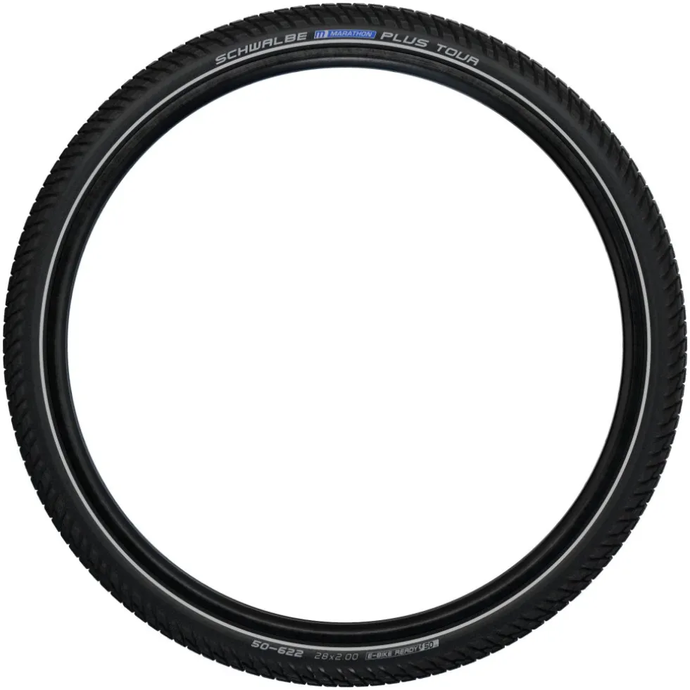Schwalbe Marathon PLUS TOUR Draadband - Performance | Addix-E | Smart DualGuard - ECE-R75 - 28x2.15" | Black Reflex