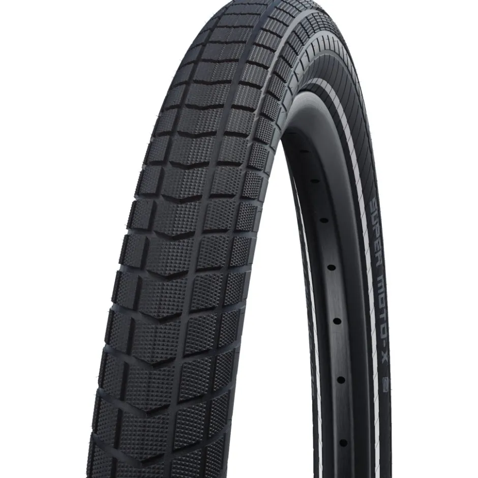 E-Bike Banden < Schwalbe Super Moto-X Draadband - Performance | Addix | DD - Green Guard | ECE-R75 - 20x2.40" | Black Reflex