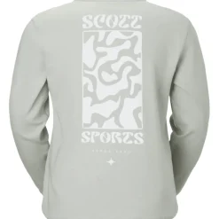 SCOTT Graphic T-shirt met lange mouwen voor dames - spray grey