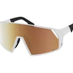 SCOTT Pro Shield Light Sensitive Zonnebril - white matt - AMP LS gold chrome S1-3