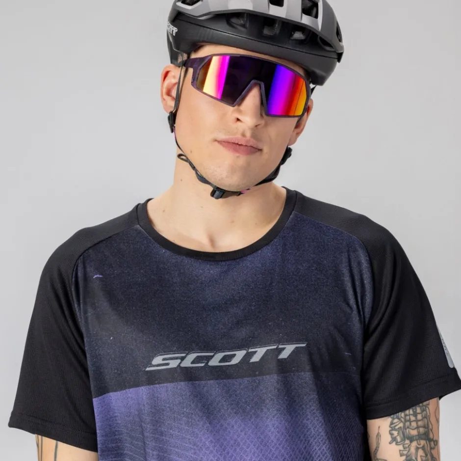 Mtb-Brillen|Alpine & Skibrillen < SCOTT Pro Shield Zonnebril - white matt - AMP beryl blue chrome S3