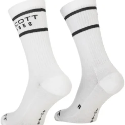SCOTT Retro Casual Crew Sokken - Set van 3 - white/black