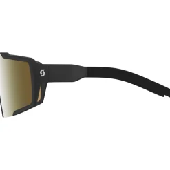 SCOTT Shield Compact Light Sensitive Zonnebril - black - AMP LS gold chrome S1-3