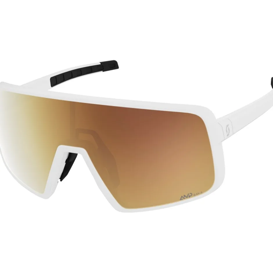 Alpine & Skibrillen < SCOTT Torica Light Sensitive Zonnebril - white matt - AMP LS gold chrome S1-3