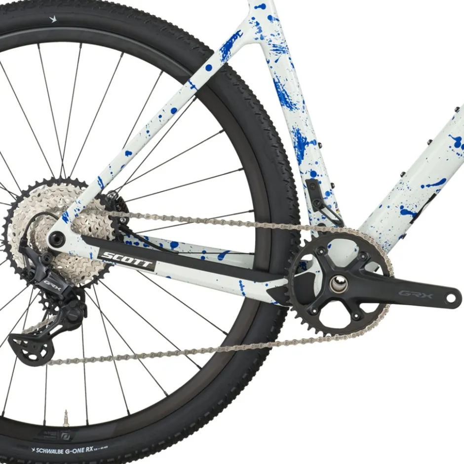 Gravelbikes Bikepacking < SCOTT ADDICT GRAVEL 30 - Gravelbike - 2026 - white / splatter blue