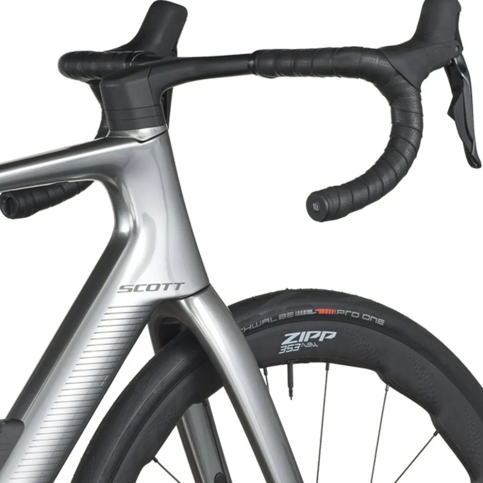 Elektrische Fietsen|Elektrische Racefietsen < SCOTT FASTANE PREIU - Eektrische carbon racefiets - 2026 - chroe siver