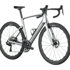 Elektrische Fietsen|Elektrische Racefietsen < SCOTT FASTANE PREIU - Eektrische carbon racefiets - 2026 - chroe siver